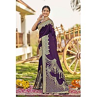 MANOHARI adorable woven pattern Banarasi Silk saree for women with Blouse Piece_MN1745