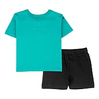 Ariel Baby Boys Baby Girls Cotton Printed Round Neck Half Sleeve Tshirt Short Trendy Summer Clothing Setsarbhalfss1218H