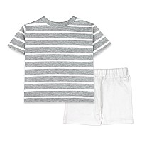 Ariel Baby Boys Baby Girls Cotton Printed Round Neck Half Sleeve Tshirt Short Trendy Summer Clothing Setsarbhalfss69Gre