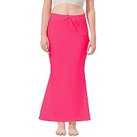 XOYA Lycra Blended Saree Shapewear for WomenFishcut Fit Shapewear Petticoat for Women Saree - Pink 3XL