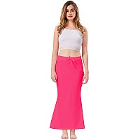 XOYA Lycra Blended Saree Shapewear for WomenFishcut Fit Shapewear Petticoat for Women Saree - Pink 3XL