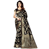 C J Enterprise Womens Pure Kanjivaram Soft Silk Saree Banarasi Design Wear Pattu Sarees Latest Party Cotton Sari collections With Blouse Piece for Wedding sadi new ladies 2023 2024 500 (Pari37 Black)