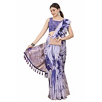 Enthone Womens Chanderi Tie And Dye Digital Printed Saree (Sz-Sia-Pp-1399, Purple)