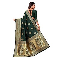 C J Enterprise Womens Banarasi Saree Pure Kanjivaram Silk Saree Soft Design Wear Pattu Sarees Latest Cotton Sari collections Wit