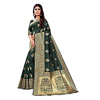 C J Enterprise Womens Banarasi Saree Pure Kanjivaram Silk Saree Soft Design Wear Pattu Sarees Latest Cotton Sari collections Wit