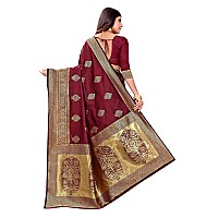 C J Enterprise Womens Banarasi Silk Saree Pure Kanjivaram Silk Saree Soft Wear kanchipuram Pattu Sarees Latest Cotton Sari With