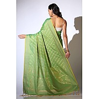 DHRUVI TRENDZ Womens Cotton Silk Saree DT-S2229 (DT-S2229_Green)