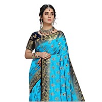 iZibra Kanjivaram Silk Saree Wedding Sarees for Women Banarasi Original Kanchipuram Pure Sadi Pattu Sari With Blouse Piece 2023