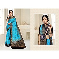 iZibra Kanjivaram Silk Saree Wedding Collection Cotton Soft Sarees for Women Banarasi Sadi Original Kanchipuram Pure Pattu Sari