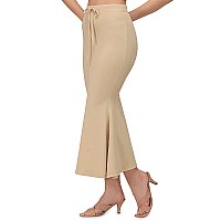 ECOMNEWGEN Silky Soft Stretchable Saree ShaperShapewearSaree Silhouette for Women (Cha1_Cream L)