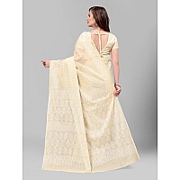 RATAN Pure Cotton Printed Mulmul Saree for Women with Blouse Piece MMZBPBEGBeige