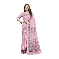 RATAN Pure Cotton Printed Mulmul Saree for Women with Blouse Piece BGMBP5873Onion