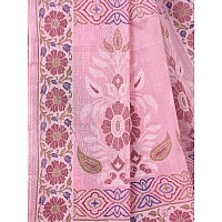 RATAN Pure Cotton Printed Mulmul Saree for Women with Blouse Piece BGMBP5873Onion