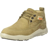 Woodland Mens Khaki Leather Casual Shoe-9 UK (43 EU) (GC 3582119)