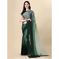 Pratham Blue Womens Sequins Silk Fancy Saree for women With Blouse Piece (PB-369_Green)