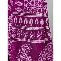 RATAN Pure Cotton Printed Mulmul Saree for Women with Blouse Piece GDBTBP1042PUR