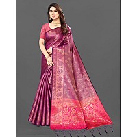 iZibra Silk Saree for Women Wear Kanjivaram Fabric Soft Kanchipuram Pattu Banarasi Sari Original Pure Wedding Sadi Sari with Uns