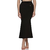 Bodyband Saree Shapewear for Women Black Shapewear Petticoat for Women Smooth Curve Peticote Innerwear for Women Saree in Party Saree Shaper for Women, Ladies - (Black - XL)