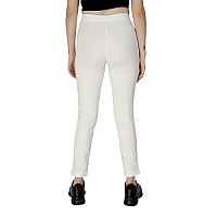 Onon Womens Cotton And Lycra Stretchable Slim Fit Straight Pant Trouser For Casual Wear And Office Wearoff White