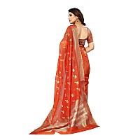 Sidhidata Womens Kota Doria Cotton Manipuri Jacquard Boarder Saree With Unstitched Blouse Piece Box Butta FantaFantaFree Size