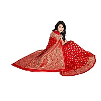 Shasmi Sarees Womens Art Silk Red Kanchipuram Saree (SAN PARI S-1 RED)