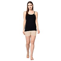 Espresso Womens Viscose Lycra Shorts For Under Dresses Skin Regular L