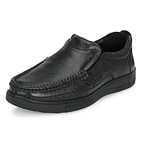 Blue Leather Mens 3943 Black Formal Shoes_7 UK (3943-1)