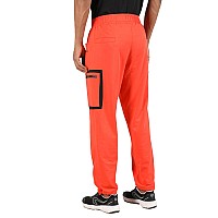 Chkokko Men Casual Track Pant Gym Workout Lower With Pocket Darkorange S