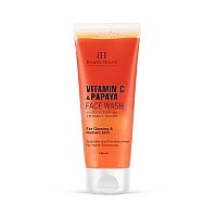 Botanic Hearth Vitamin C & Papaya Cleanser Face Wash | Brightening Face Wash with Vitamin C Beads | For Glowing & Radiant Skin | For Women & Men | Sulphate & Paraben Free | 100ml