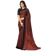 Jaanvi fashion Womens Traditional Printed Chiffon Saree With Blouse Piece(star-chiffon-23603c)