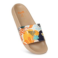 YOHO Tropica Printed Comfortable Women Slides | Stylish & Waterproof | Soft Inner Lining On Strap