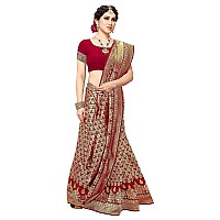 Yashika Womens Trendy Banarasi Kanjivaram Red Color Art Silk Saree with Blouse Material MALIYA RED