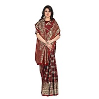 Sugathari Womens Art Silk Maroon Kanchipuram Saree SAN PARI S2 MAROON