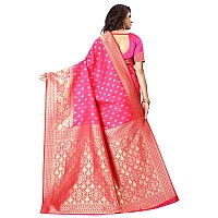 Sugathari Womens Art Silk Pink Kanchipuram Saree SAN PARI 73 PINK