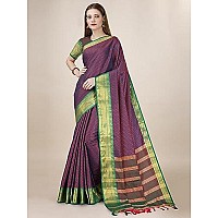 Jaanvi fashion Womens Letest Cotton Banarasi Silk Tanchoi Woven Saree With Blouse For Women(tanchoi-navy blue)