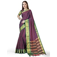 Jaanvi fashion Womens Letest Cotton Banarasi Silk Tanchoi Woven Saree With Blouse For Women(tanchoi-navy blue)