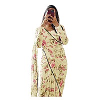 Sidhidata Womens Georgette Digital Printed Ready To Wear one Minute Saree With Unstitched Blouse Piece Lemon