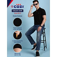 Lux Cozi Pack Of 2 Navy And Sea Green Regular Fit Half Sleeves Polo Neck Tshirt For Men Polo Casual Tshirt For Men 100 Comb