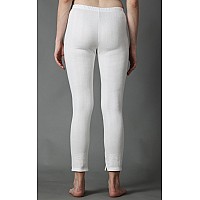 Wearslim Winter Thermal Bottom Underwear For Women Ultra Soft Winter Warmer Inner Wear Johns Pant Lower White Size 4Xl