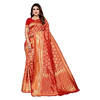 SHIVANAA Womens Jacquard Saree With Blouse PieceSaree For WomenDesigner Saree