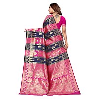 SHIVANAA Womens Jacquard Saree With Blouse PieceSaree For WomenDesigner Saree