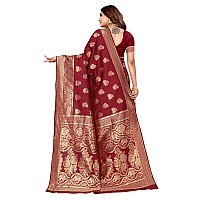 SHIVANAA Womens Jacquard Saree With Blouse PieceSaree For WomenExclusive Saree