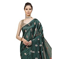 SHIVANAA Womens Jacquard Saree With Blouse PieceSaree For Women