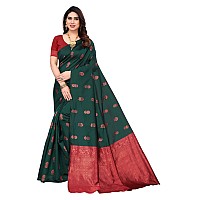 SHIVANAA Womens Jacquard Saree With Blouse PieceSaree For Women