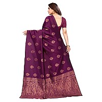 SHIVANAA Womens Jacquard Wedding Festive Saree With Blouse Piece||Saree For Women