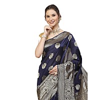 SHIVANAA Womens Jacquard traditional Wedding Saree With Blouse PieceSaree For Women