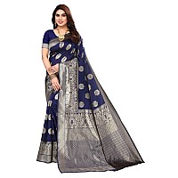 SHIVANAA Womens Jacquard traditional Wedding Saree With Blouse PieceSaree For Women