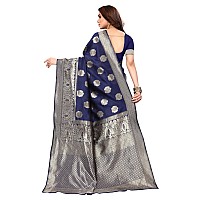 SHIVANAA Womens Jacquard traditional Wedding Saree With Blouse PieceSaree For Women