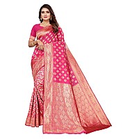 SHIVANAA Womens Jacquard Saree With Blouse PieceSaree For WomenTrendy Women SareeNSGW10129