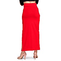 ALYNE Lycra Saree Shapewear Petticoat for Women Womens Blended FullElastic Saree Shapewear XL RED